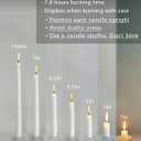 12pk 10" Classic Taper Candles, White, 7-8 Hours Long Burning, Unscented Tall Candlesticks