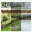 VEVOR Steel Landscape Edging, 5 Packs 39 x 3 in Rust-Resistant Metal Landscape Edging, Bendable Garden Edging Border, Heavy Duty Lawn Edging, Easy-to-Install, Flower Bed Yard Pathway Divider Brown