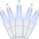 Soft Twinkle Christmas Lights White - 35 LED Cool White Slow Twinkling Lights String for Tree, Party, Wedding, Holiday, Indoor and Outdoor Use, UL Certified, Connectable, 11 Feet White Wire