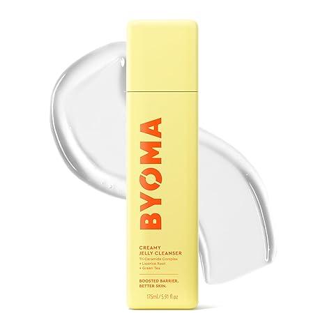 BYOMA Creamy Jelly Cleanser  Hydrating Facial Cleanser for Skin Barrier Repair TriCeramide Face Wash for Sensitive Skin & All Skin Types  Gently Removes Makeup & Excess Oil  5.91 fl oz
