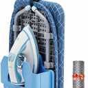 APEXCHASER Ironing Board Small with Iron Holder, Tabletop Small Iron Board with 2 Heat Resistant Ironing Covers, Portable Tabletop Ironing Board with Non-Slip Feet for Home Travel Use (Blue)