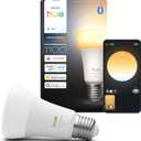 Philips Hue Smart LED A21 Bulb, White Ambiance, E26, 13.5W, Full Spectrum Light 1000K-20000K,1600 Lumens, Dimmable, Compatible with Alexa, Google Assistant, Apple Home, 1-Pack