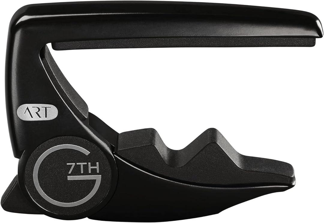 G7th Performance 3 Guitar Capo - Steel String Satin Black - 52mm - Adaptive Radius Technology, Precise Tuning, Unique Tension Control for Easy One-Handed Use - 6 String Acoustic or Electric Guitars