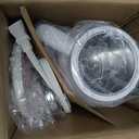 Retro Electric Kettle, PARIS RHNE 1.7L Hot Tea Kettle with Thermometer, 1500W Fast Heating, Cordless Design, LED Indicator, Auto Shut-Off & Boil Dry Protection (White)