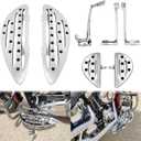Front Floorboard Driver Rider Footboards Passenger Footboards Brake Arm Pedal Lever Heel Toe Shift Lever Fit for Harley Touring Road King Street Glide 2014-2025 Sportster Dyna Chrome