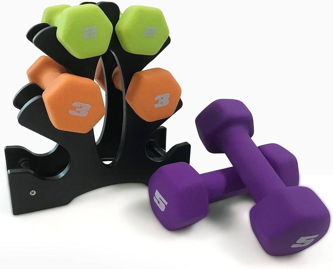 CAP Barbell Neoprene Dumbbell Weights Pairs & Sets | Multiple Colors (20 lb Set)
