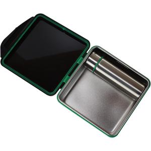 New Wave Enviro Safe Snacker, Stainless Steel Food Container, BPA Free, Stackable and Cabinet Friendly, Black, Small Size, 23oz. Capacity (Large)