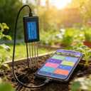 8 in 1 Soil Tester, Nitrogen, Phosphorus, Potassium Npk Tester, Ph, Moisture, Nutrient Conductivity, Ec Meter, High Accuracy Digital Sensitive, Soil Fertility Test