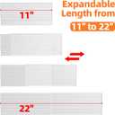 MUDEELA Clear Spice Drawer Organizer, 4 Tier- 2 Set (8 Packs) Spice Rack for Drawer, Expandable From 11" to 22" Kitchen Seasoning Organizers and Storage for Drawer (Jars not included)