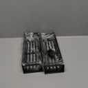 Metal 4 Pack Magnetic Spice Storage Rack Organizer for Refrigerator and Oven, Black Fridge Organizers and Storage