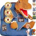 Naturally KIDS Toddler Backpack w Dinosaur Toys for Kids 2-4, 2 Year Old Boy Birthday Gift, 3 Year Old Boy Gift Girl, Toddler Dinosaur Toy