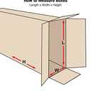 BOX USA Side Loading Shipping Boxes Large 36"L x 5"W x 48"H 5-Pack - Corrugated Cardboard Box for Moving, Mailing, Packing, Packaging and Storage