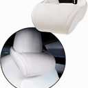 Car Headrest Neck Pillow Support Memory Foam Ergonomic Design Accessory for Driving Seat Fatigue Relief Compatible with Model S X 3 Y & Cybertruck - 1 Piece