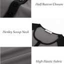 Kate Kasin Womens Henley Long Sleeve Shirts, Juniors Tops for Teen Girls, Cute Baseball Shirt School Trendy Clothes (Gray, XXL)