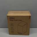 Cesun Small Bathroom Trash Can with Lid Soft Close, 5 Liter/1.3 Gallon Stainless Steel Garbage Can with Removable Inner Bucket, Step Pedal, Slim Waste Basket for Toilet, Office, Bedroom (White&Gold)