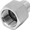 Beduan Stainless Steel NPT Reducer Adapter 1 Female to 1/2 Male Threaded Reducing Pipe Fittings Adaptor(Pack of 2)