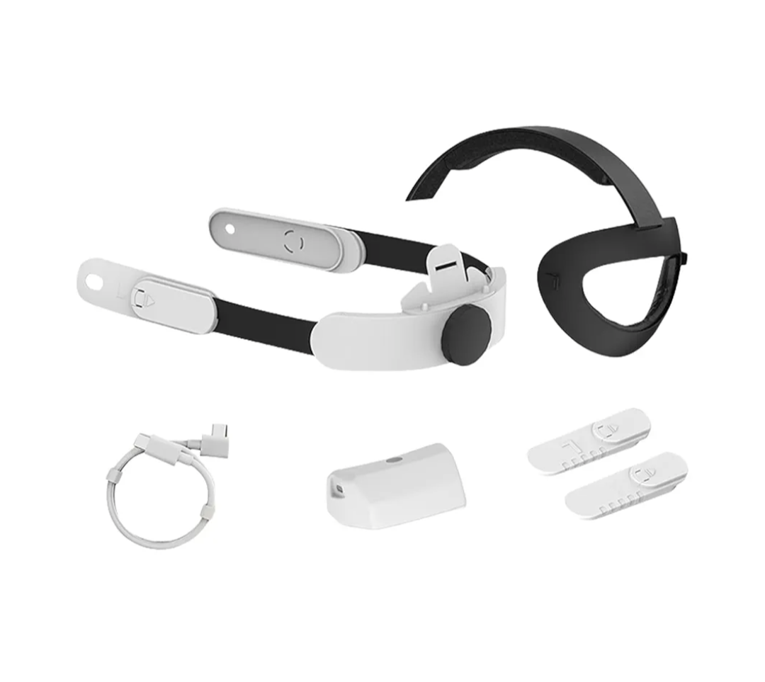 Virtual Reality Charging Headband Adjustable Head Strap for MQ 2/3/3S Feature Balanced Weight Distribution