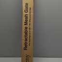 Retractable Baby Gate for Stairs, 55" Wide Mesh Dog Gate Indoor, 34'' Tall Child Gate for Doorways, Hallways, Deck, Indoor Outdoor Pet Baby Safety Essentials for Home, Grey (Gray)