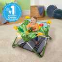 Bright Starts John Deere Pop 'N Jump Portable Baby Jumper, Foldable Indoor/Outdoor Baby Jumper with Sensory Activities, Ages 612 Months