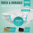 WIBIMEN Large Ice Cube Molds, Big Round Whiskey Ice Cube Trays for Freezer, Easy to Fill & Release, Whiskey Bourbon Cocktail(1.9In*6 Balls- White/2 Pack)