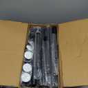 10FT Dust Barrier Poles, 4 Pack Stainless Steel Zipper Walls Poles Kit, Splicing Retractable Construction Temporary Dust Containment Barrier System for Interior Remodeling and Isolation Work