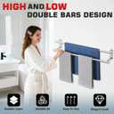 Alise 28'' Double Towel Bars for Bathroom Wall Mounted, Brushed Nickel