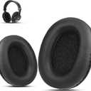 Krone Kalpasmos Sony MDR-7506 Replacement Ear Pads, Soft Cushions Compatible with Sony MDR7506 and Sony MDR-v6 Replacement Ear Pads, MDR-V7, Memory Foam, Protein Leather Softer Velvet Scrim, Black