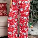 X-Image Women Comfy Casual Pajama Pants with Pockets & Drawstring (Red, S)