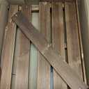 Folding Balcony Railing Table, Solid Wood Balcony Hanging Table, Railing Plant Holder, Balcony Bar Table Furniture for Apartment, Patio, Deck