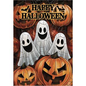 Great Jigsaw Puzzles for Adults 300 Pieces Happy Halloween Ghost Pumpkin Puzzles for Adults Toys Gift Family Decoration Kids Puzzle (15"x10"-300PCS)
