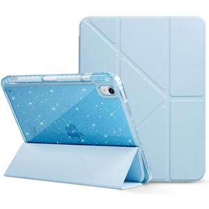 CoBak Case for iPad (A16) 11th Generation 11 Inch 2025, iPad 10th Generation 10.9 Inch 2022 - Protective Cover with Multi-Angle Includes Portrait Stand, Pencil Holder and Auto Wake/Sleep, Blue