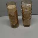 Liacere Plastic Drinking Glasses (Set of 12) 14 oz Brown Reusable Plastic Glasses ColorsKitchen Water Glasses Cup, Bar Tumbler Glassware Set for Beer, Juice, Cocktail, Whiskey, Milk