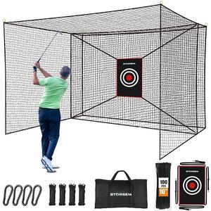 Storgem Golf Batting Cage Net with Extra Striking Net, Frame NOT Included
Golf Practice Hitting Net, Golf Nets for Backyard Driving Real Golf Balls, Backyard Batting Cage for Multifunctional Sports