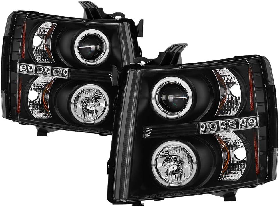 Spyder Auto 5009494 LED Halo Projector Headlights Black/Clear