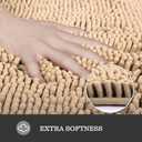 Yeaban Ivory Cream Bathroom Rugs  Thick Chenille Bath Mats | Absorbent and Washable Bath Rug Non-Slip, Plush Rugs for Bathroom Floor, Shower, Sink - 20" x 32" (20" x 32", Ivory Cream)