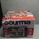 Gourmia Air Fryer French Door Toaster Oven - 6-Slice Capacity, LED Display with 19 Cooking Presets, Stainless Steel