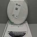 KOHLER 4639-RL-0 Cachet ReadyLatch Round Toilet Seat, Soft Close Toilet Seat, Contoured Grip-Tight Bumpers Installation Hardware, Apartment Essentials, White