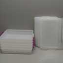 IRIS USA 6 Qt. Plastic Craft Storage Container Bins with Lids, 6 Pack, Small Art & Office Supply Organizer Tote, Sensory Bins & Boxes for Home & University, Stackable, Secure Latch Buckles, Clear