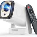 【Auto Focus&1080P】Magcubic Mini Smart Projector with 4K Support, Portable Projector with Wifi and Bluetooth, 5W Speaker, Built in Apps, Voice Control, Outdoor Movie Projector