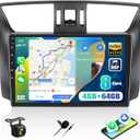 8-Core Qualcomm Snapdragon 4G+64G Car Radio for Nissan Sentra 2013 2014 2015, 10" IPS Touch Screen Android 15 Car Stereo with CarPlay Android Auto DSP Hi-Res Bluetooth 5.1 GPS WiFi FM Backup Camera