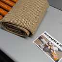 KOZYFLY Boho Rugs for Entryway 3x5 ft Washable Area Rug Non Slip Rubber Backed Entry Rug Woven Indoor Door Mat Cotton Kitchen Rugs Floor Carpet for Entryway, Foyer, Backdoor, Tan/Orange/Brown