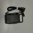 Bocasal Crossbody Wallet Case for iPhone 17, RFID Blocking PU Leather Zipper Handbag Purse Flip Cover, Kickstand Folio Case with Card Slots Holder Wrist Strap Lanyard 5G 6.3 Inch (Black)