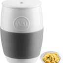 Non-Stick Ceramic Egg Cooker,Quick Scrambled Egg Maker with Silicone Sleeve for Easy Grip and Heat Protection,Microwave Egg Cooker Holds Up to 4 Eggs for Mug Cake, Muffin, Omelet