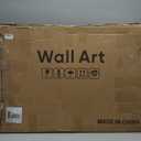 Large 3D Textured Framed Blue and White Abstract Wall Art for Living Room, 3 Piece Modern Artwork for Walls, Minimalist Navy Blue Geometric Paintings for Hallway, Stair, Office Wall Decor 24x36 In