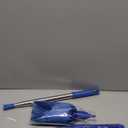 ZZ LAZYCOTTAGE Cobweb Duster with Extension Pole, Washable Cleaning Duster Kit with 2 Duster Heads, Cobweb Duster, Corner Brush, Aluminum Telescoping Pole for Ceiling Fan (Blue)