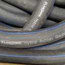 3/4 IN. × 25FT. Heavy Duty Hybrid Rubber Garden Hose, High Flow 3/4" I.D. No Memory Durable Heavy Duty Water Hose for Watering, Irrigation, Water Transfer Pump