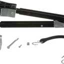 attwood 460-ADJ Adjustable Transom Saver, 36 to 60 Inches, Steel Construction, Rubber Pads, Corrosion-Resistant Black Finish