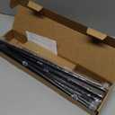 5/8 Diameter Curtain Rods 30-90 Inch, for 30-84 Inch Windows, Adjustable Splicing Black Curtain Rods for Windows with Brackets, Window Rod Long Small Curtains Rod