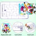 Skylety 5 Pcs Money Puzzle Box Gift Card Box Plastic Puzzle Card Holder Fun Maze Intellectual Pinball Machine Game for Teens and Adults Birthday Party Favors(Clear, Blue, Purple, Pink, Green)