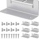 8 units per set Solar Panel Mounting Z Brackets Lightweight Aluminum Corrosion-Free for solar panels installed on RVs, Trailers, Boats, Yachts, Wall, Cabins, Sheds, Garages&Other Off Gird Roofs